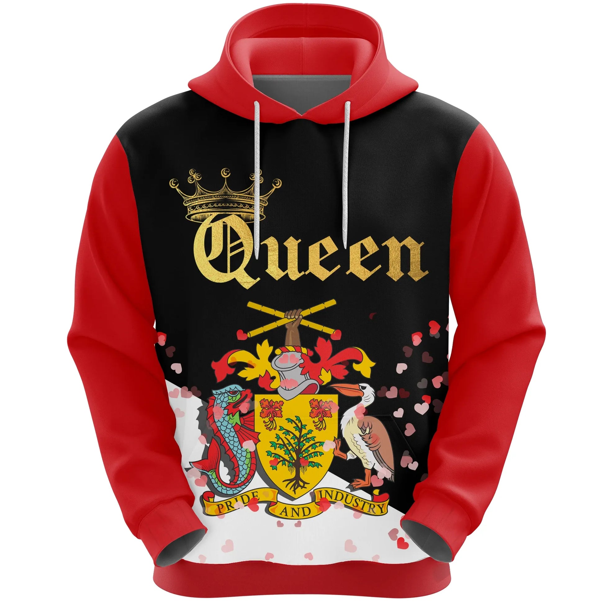 Barbados Queen Valentine Hoodie