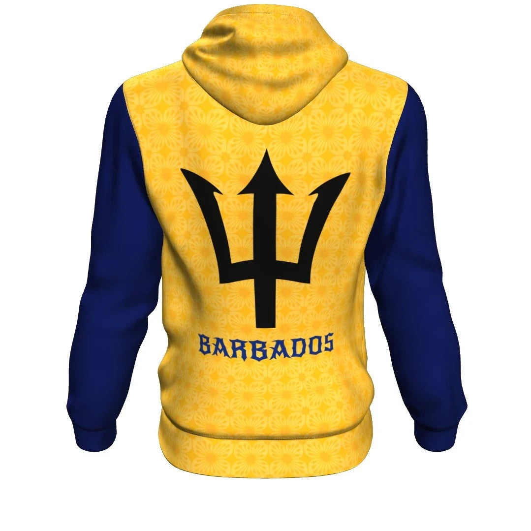 Barbados Pullover Hoodie Batik Pattern Style