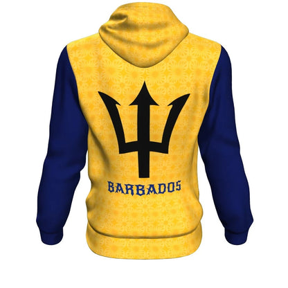 Barbados Pullover Hoodie Batik Pattern Style