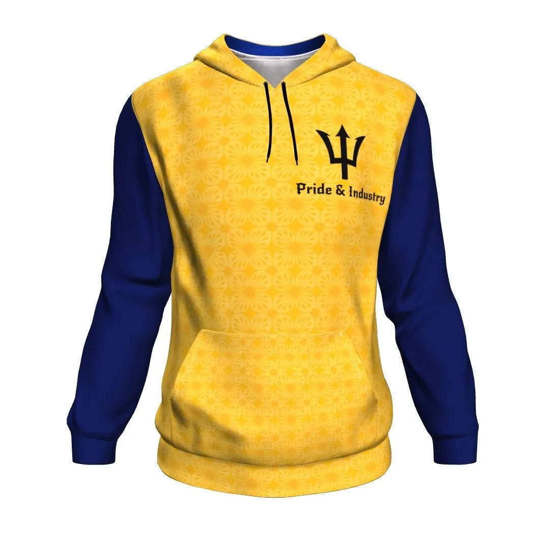 Barbados Pullover Hoodie Batik Pattern Style