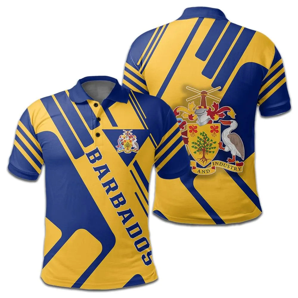 Barbados Coat Of Arms Polo Shirt Rockie W
