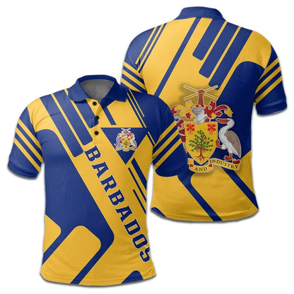 Barbados Coat Of Arms Polo Shirt Rockie W