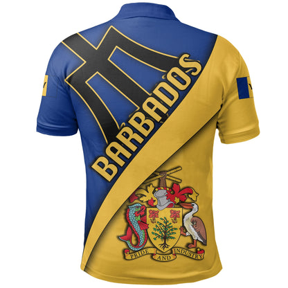 Barbados Polo Shirt Coat Of Arms T