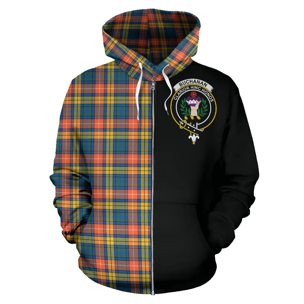 Printivon Buchanan Ancient Tartan Hoodie Half Of Me