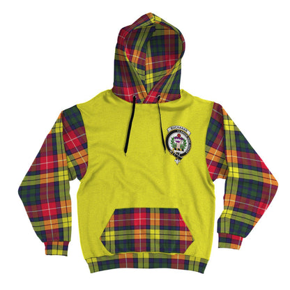 Printivon Buchanan Clans Tartan All Over Hoodie Sleeve Color