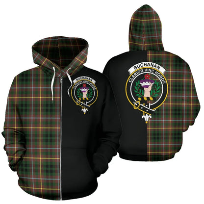 Printivon Buchanan Hunting Tartan Hoodie Half Of Me