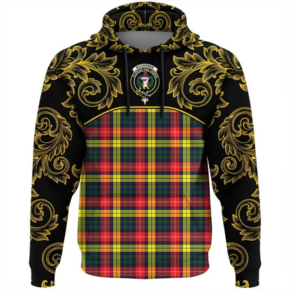 Printivon Buchanan Modern Tartan Clan Crest Hoodie Empire I
