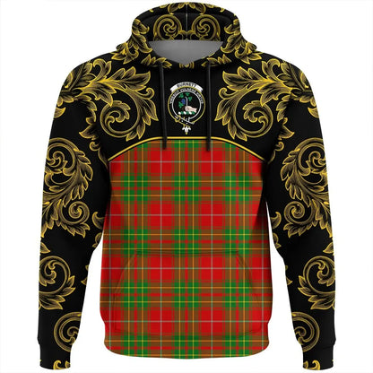 Printivon Burnett Ancient Tartan Clan Crest Hoodie Empire I