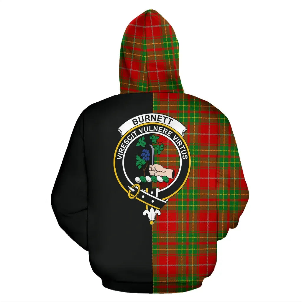 Printivon Burnett Ancient Tartan Hoodie Half Of Me