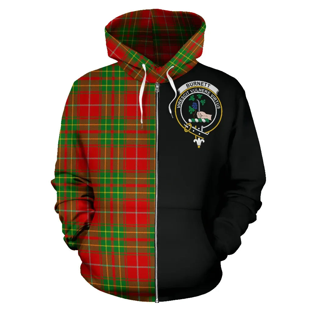 Printivon Burnett Ancient Tartan Hoodie Half Of Me