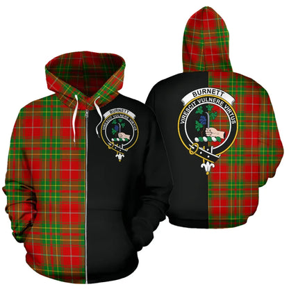 Printivon Burnett Ancient Tartan Hoodie Half Of Me