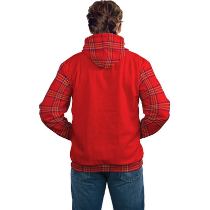 Printivon Burnett Clans Tartan All Over Hoodie Sleeve Color