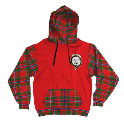 Printivon Butter Clans Tartan All Over Hoodie Sleeve Color