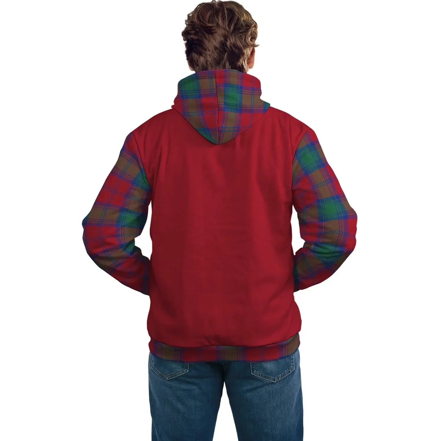 Printivon Byres Clans Tartan All Over Hoodie Sleeve Color