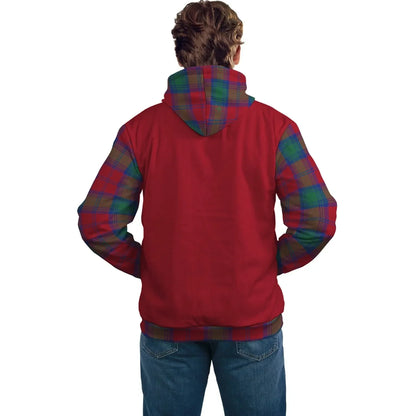 Printivon Byres Clans Tartan All Over Hoodie Sleeve Color