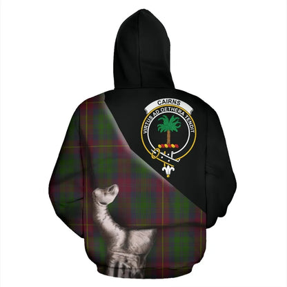 Printivon Cairns Tartan Clan Crest Hoodie Patronage