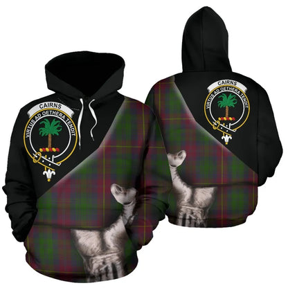 Printivon Cairns Tartan Clan Crest Hoodie Patronage