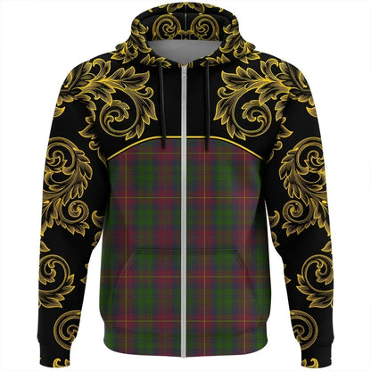 Printivon Cairns Tartan Clan Crest Zip Hoodie Empire I