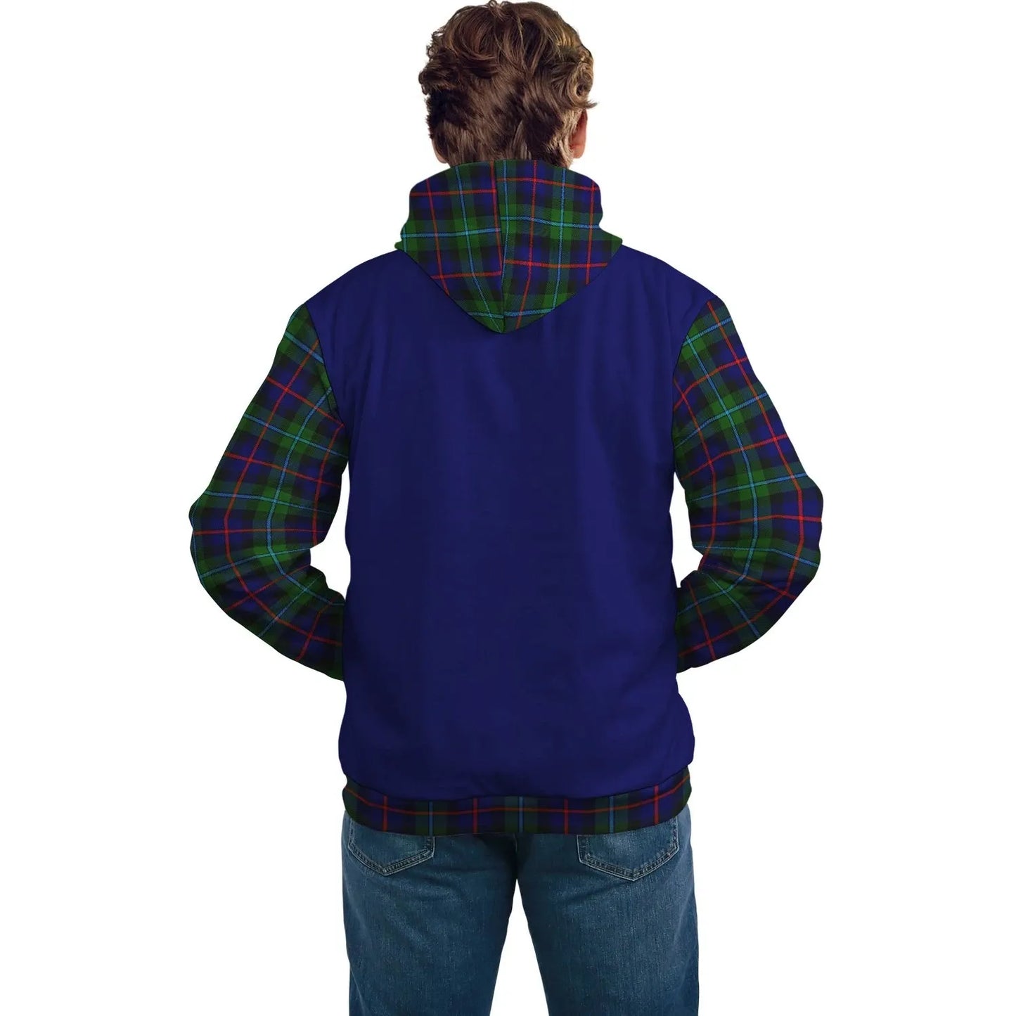 Printivon Calder Clans Tartan All Over Hoodie Sleeve Color