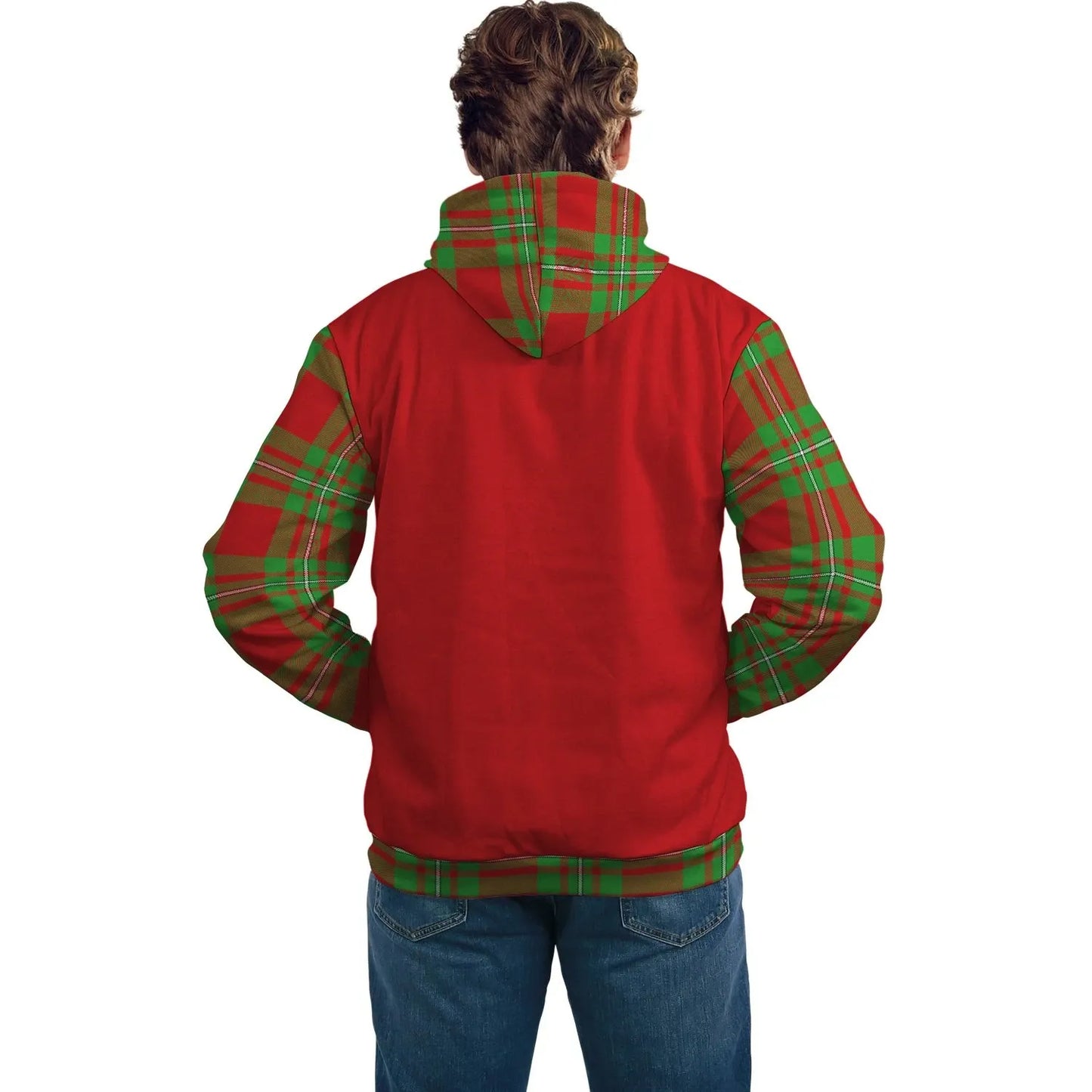 Printivon Callender Clans Tartan All Over Hoodie Sleeve Color