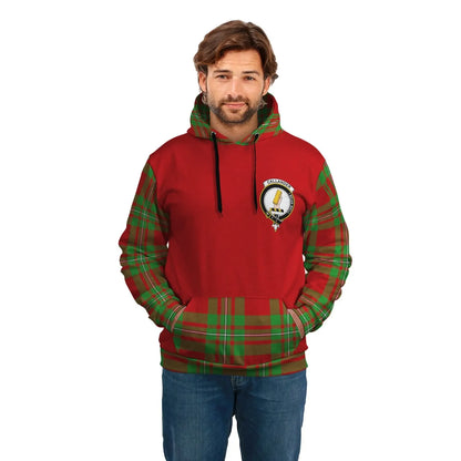 Printivon Callender Clans Tartan All Over Hoodie Sleeve Color