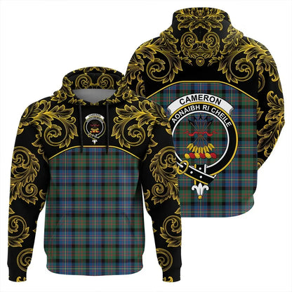 Printivon Cameron Of Erracht Ancient Tartan Clan Crest Hoodie Empire I