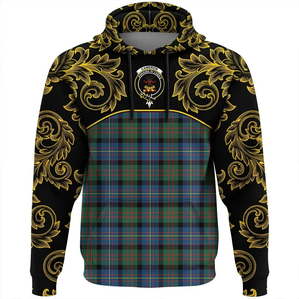 Printivon Cameron Of Erracht Ancient Tartan Clan Crest Hoodie Empire I