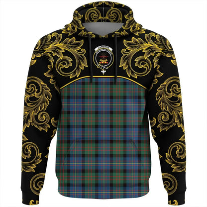 Printivon Cameron Of Erracht Ancient Tartan Clan Crest Hoodie Empire I