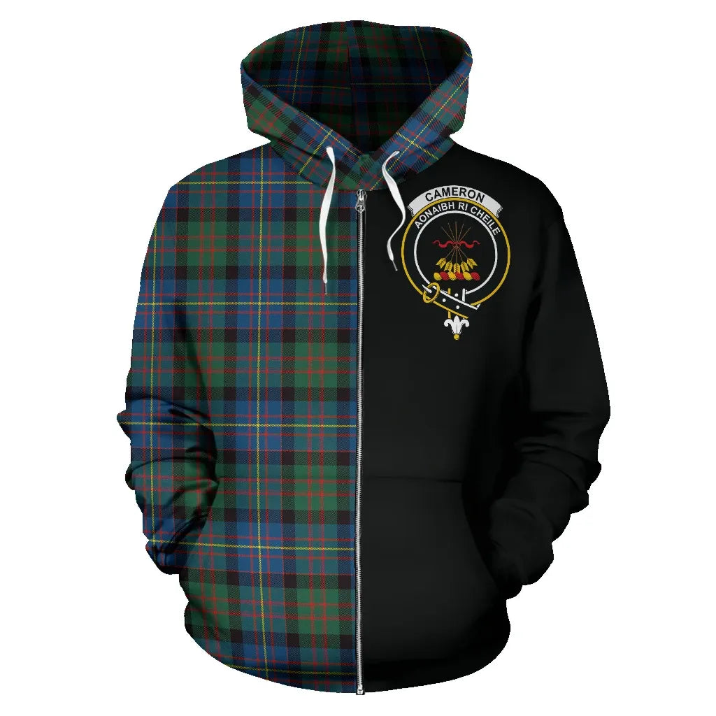 Printivon Cameron Of Erracht Ancient Tartan Hoodie Half Of Me