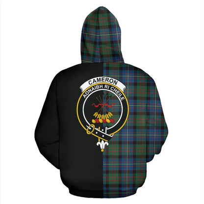 Printivon Cameron Of Erracht Ancient Tartan Hoodie Half Of Me