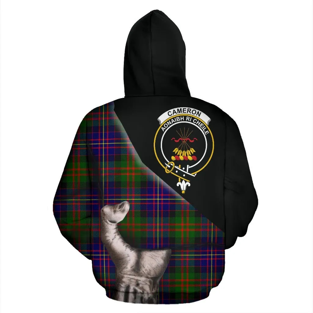 Printivon Cameron Of Erracht Modern Tartan Clan Crest Hoodie Patronage