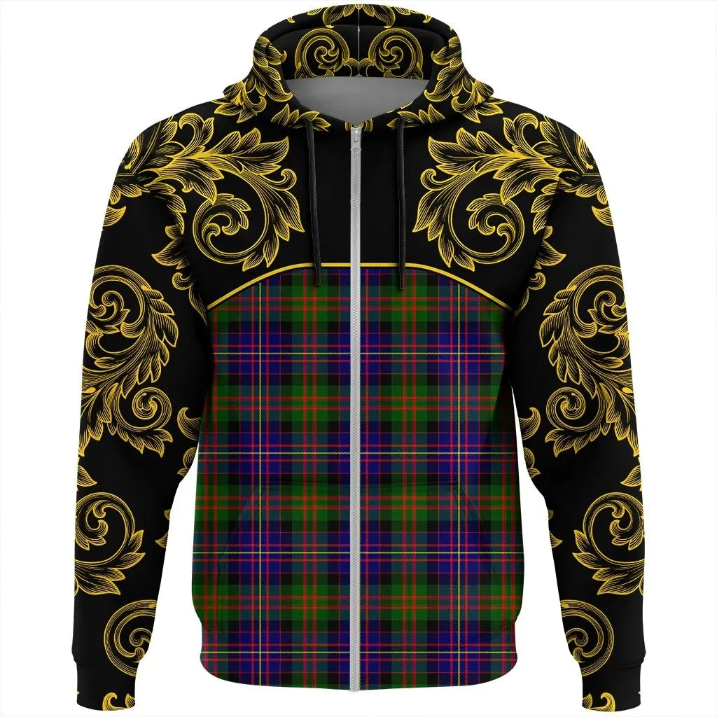 Printivon Cameron Of Erracht Modern Tartan Clan Crest Zip Hoodie Empire I