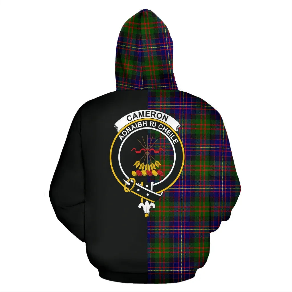 Printivon Cameron Of Erracht Modern Tartan Hoodie Half Of Me