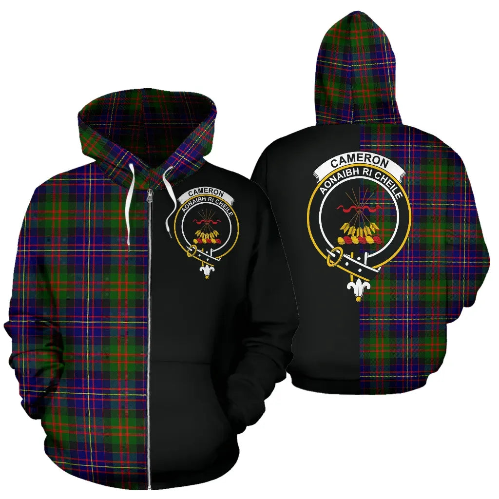 Printivon Cameron Of Erracht Modern Tartan Hoodie Half Of Me
