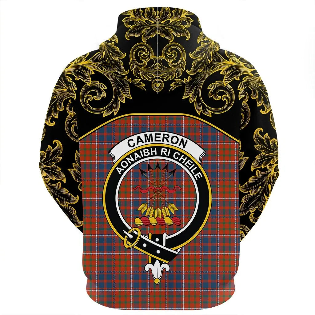 Printivon Cameron Of Lochiel Ancient Tartan Clan Crest Zip Hoodie Empire I