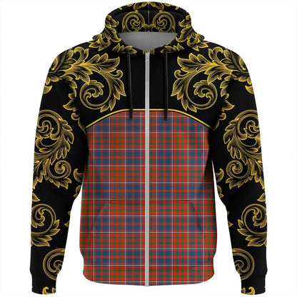 Printivon Cameron Of Lochiel Ancient Tartan Clan Crest Zip Hoodie Empire I