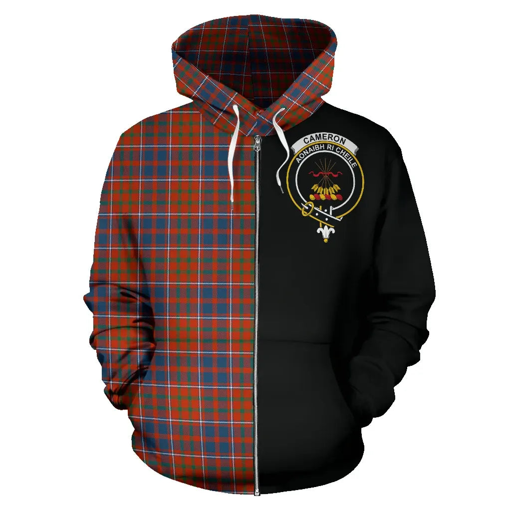 Printivon Cameron Of Lochiel Ancient Tartan Hoodie Half Of Me