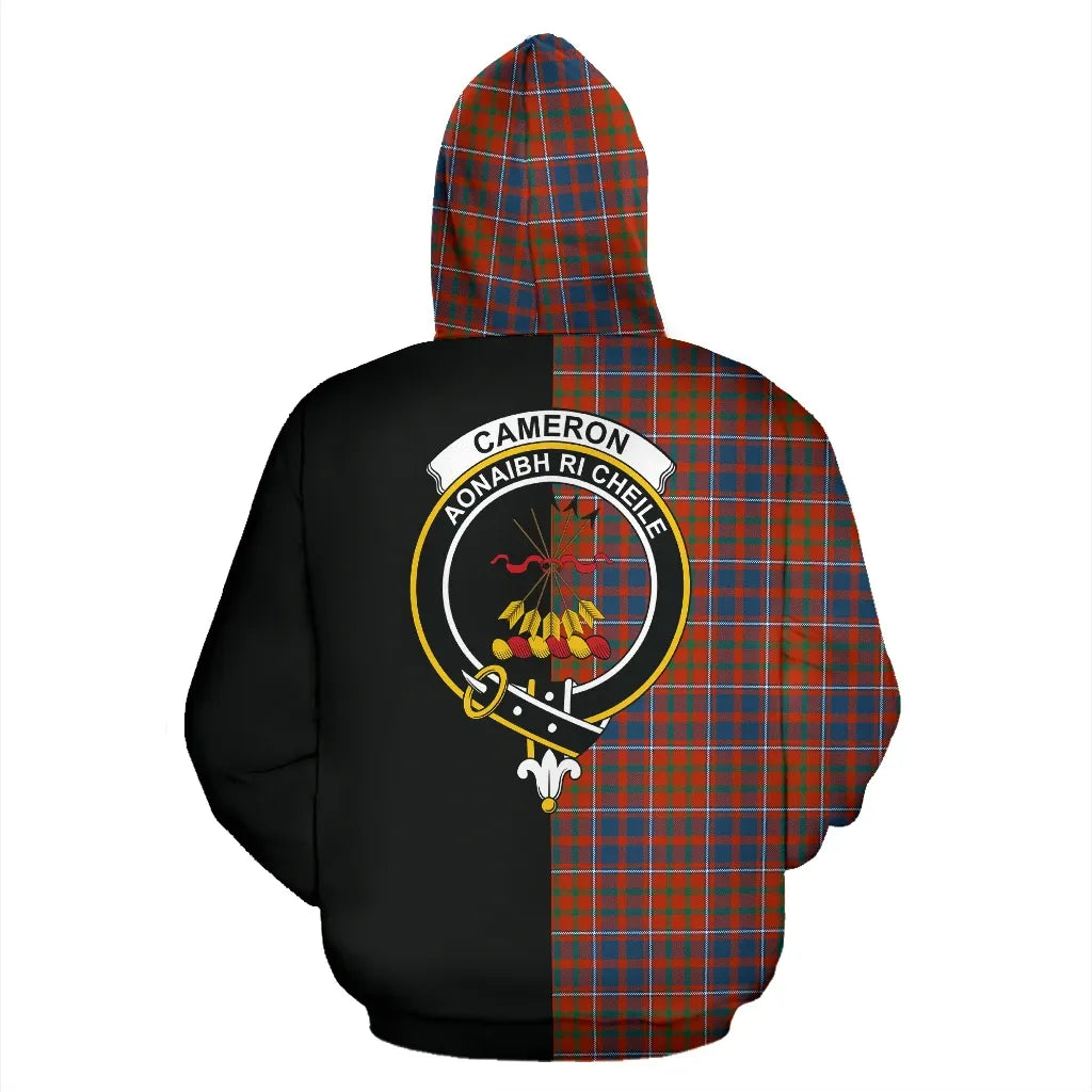 Printivon Cameron Of Lochiel Ancient Tartan Hoodie Half Of Me