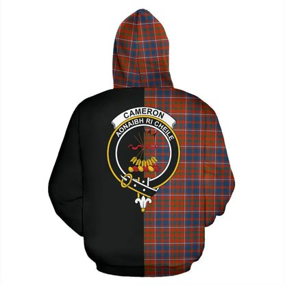Printivon Cameron Of Lochiel Ancient Tartan Hoodie Half Of Me