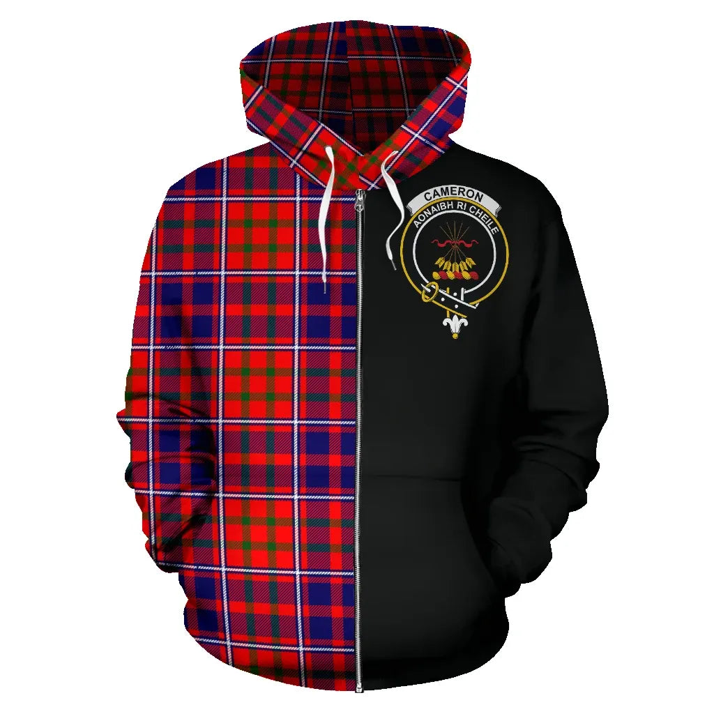 Printivon Cameron Of Lochiel Modern Tartan Hoodie Half Of Me