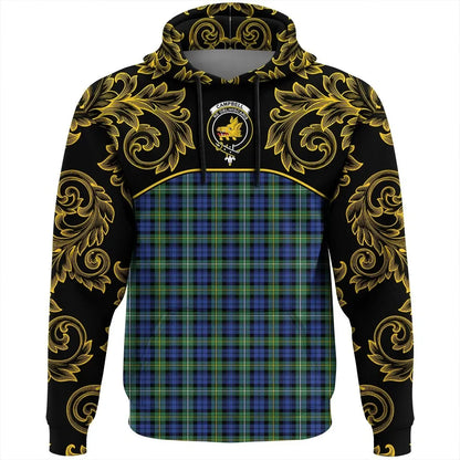 Printivon Campbell Argyll Ancient Tartan Clan Crest Hoodie Empire I