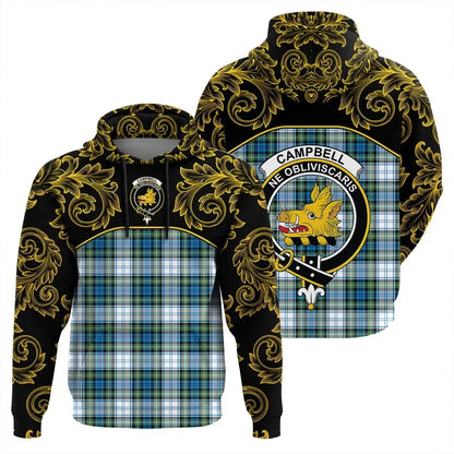 Printivon Campbell Dress Ancient Tartan Clan Crest Hoodie Empire I