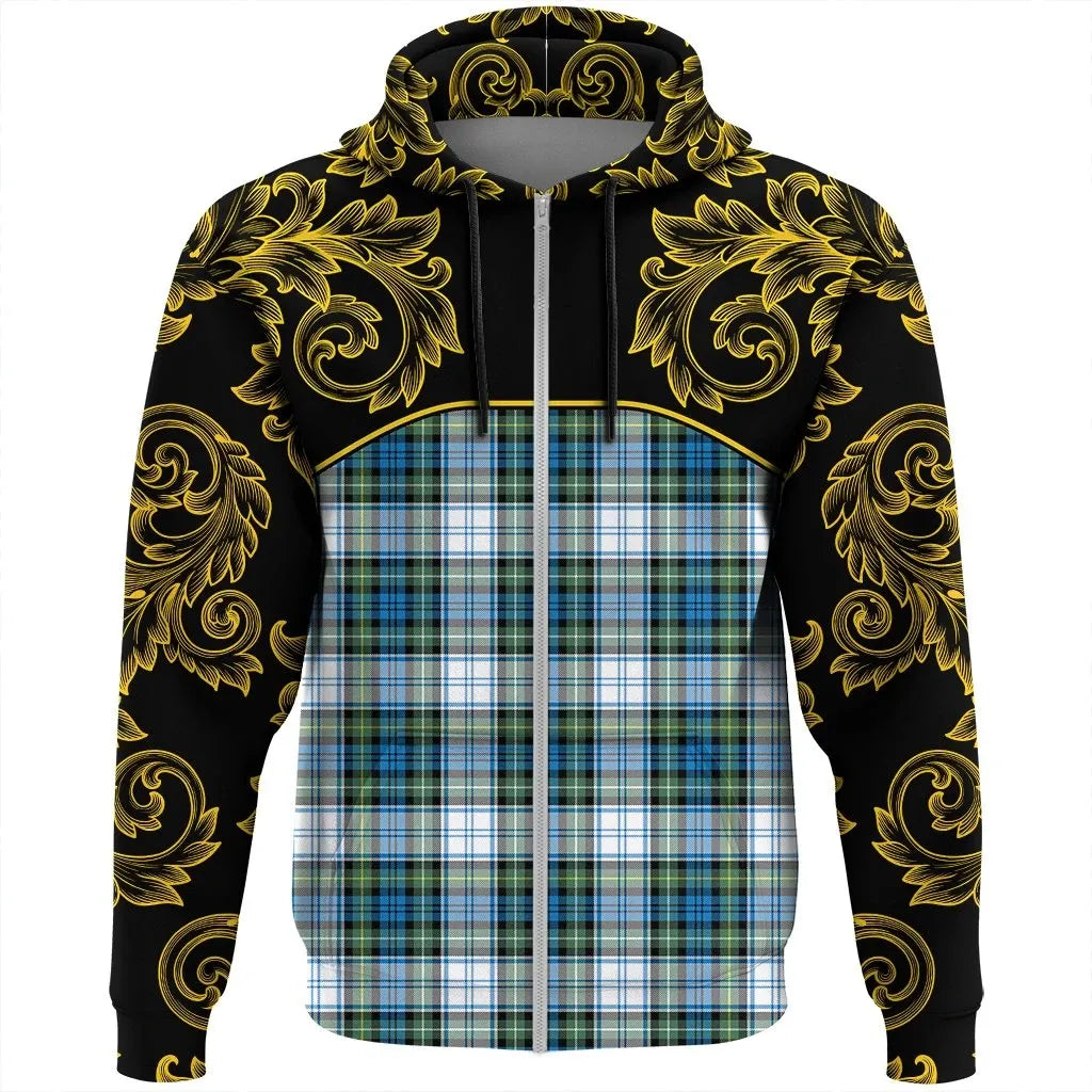Printivon Campbell Dress Ancient Tartan Clan Crest Zip Hoodie Empire I