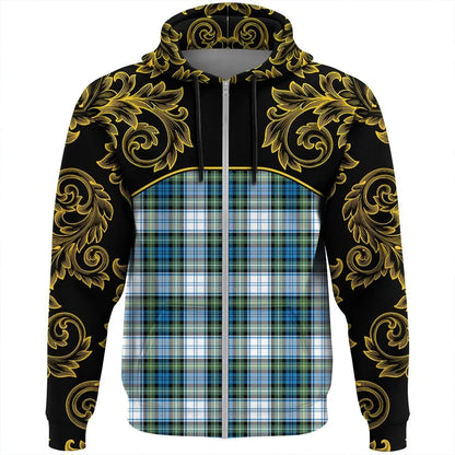 Printivon Campbell Dress Ancient Tartan Clan Crest Zip Hoodie Empire I