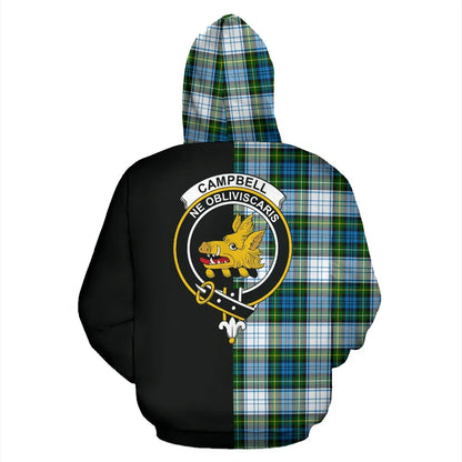 Printivon Campbell Dress Tartan Hoodie Half Of Me