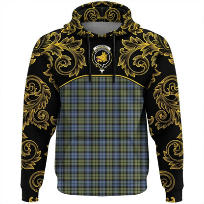 Printivon Campbell Faded Tartan Clan Crest Hoodie Empire I