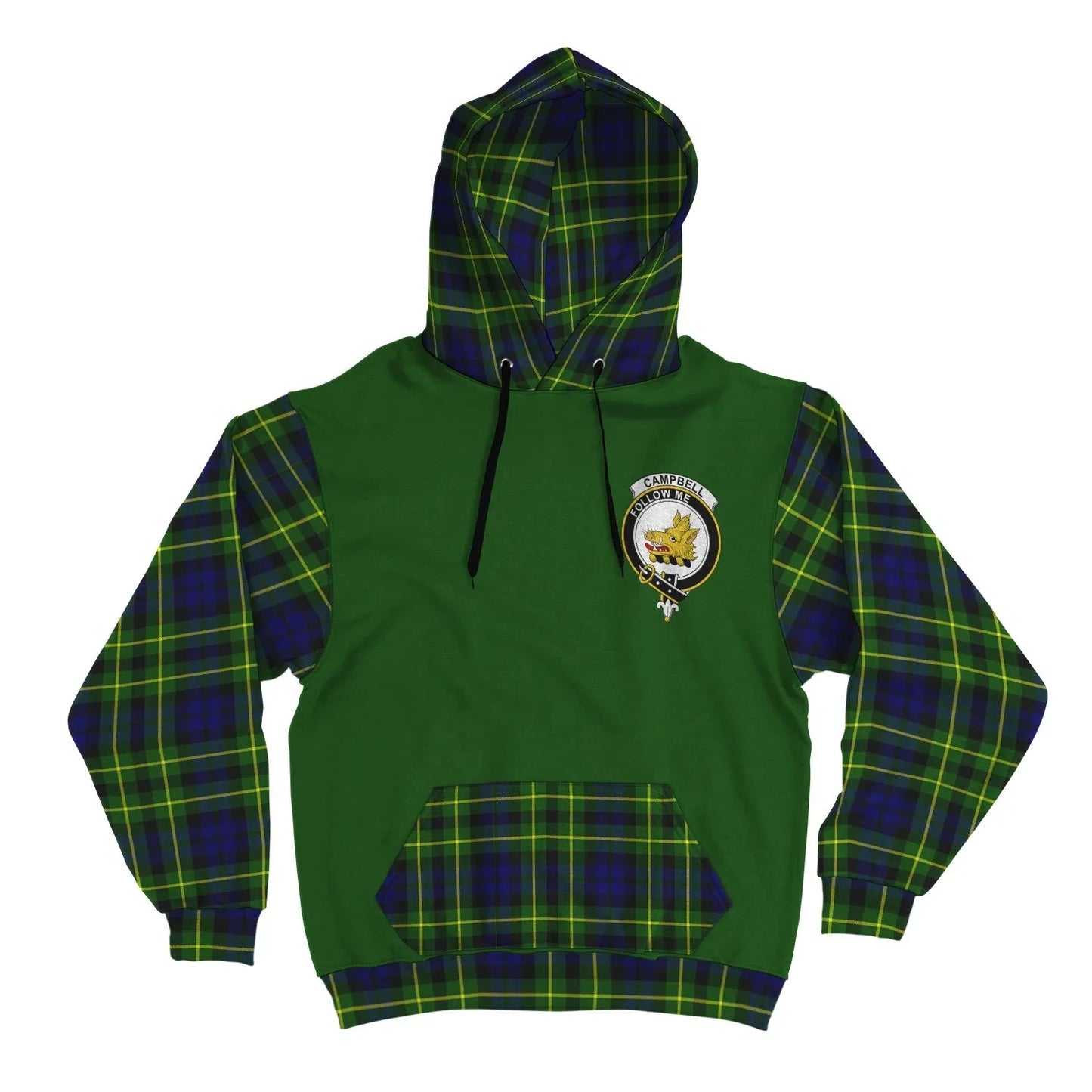 Printivon Campbell Of Breadalbane Clans Tartan All Over Hoodie Sleeve Color