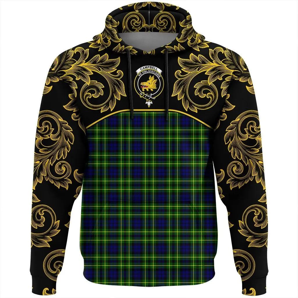 Printivon Campbell Of Breadalbane Modern Tartan Clan Crest Hoodie Empire I