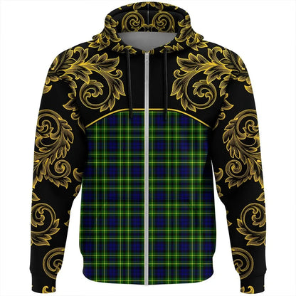 Printivon Campbell Of Breadalbane Modern Tartan Clan Crest Zip Hoodie Empire I