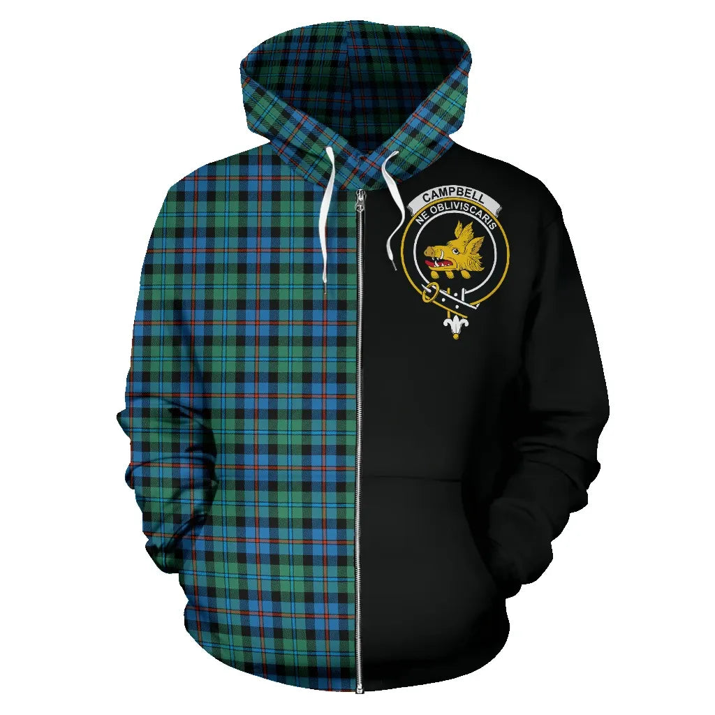 Printivon Campbell Of Cawdor Ancient Tartan Hoodie Half Of Me